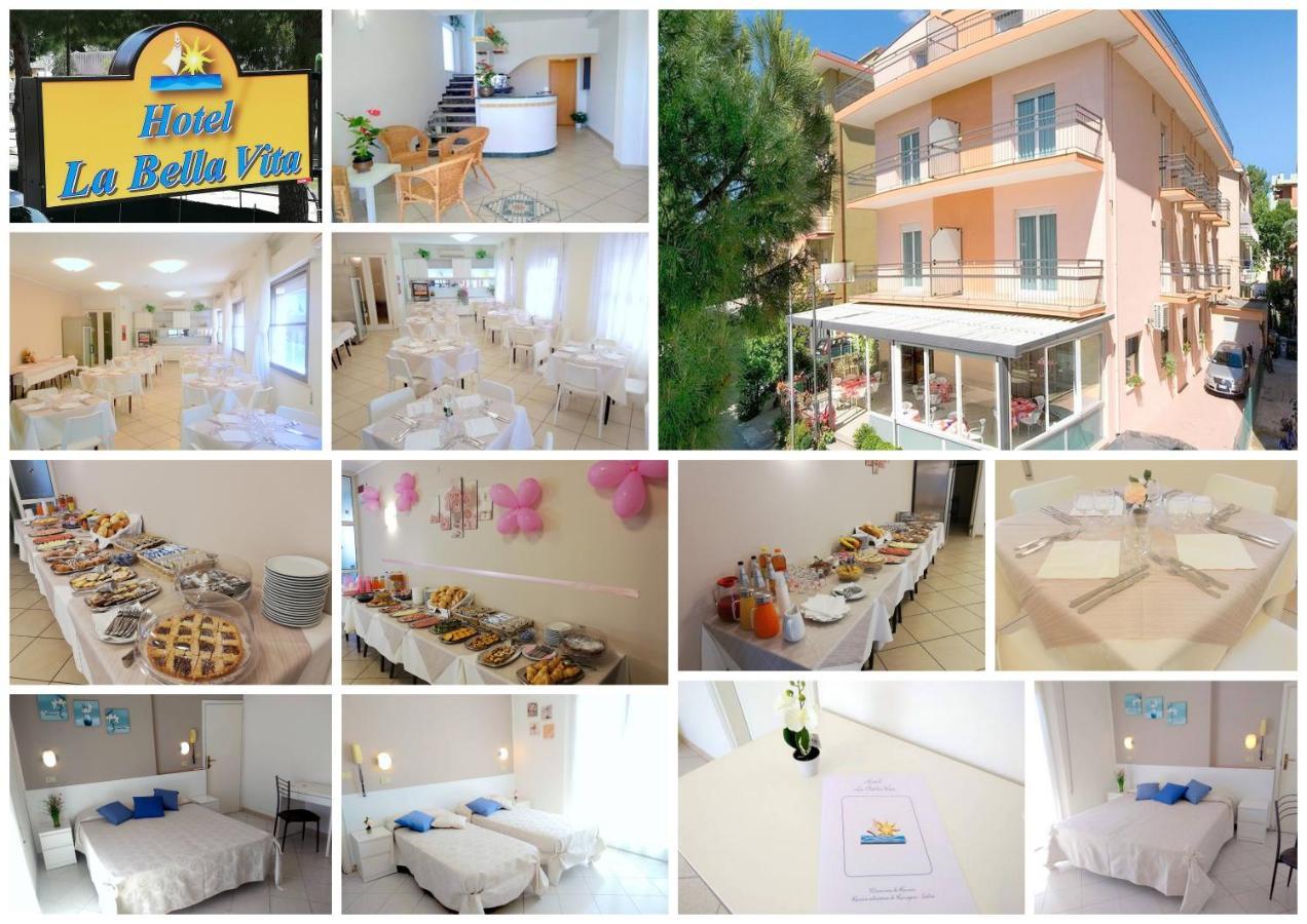 Hotel La Bella Vita Римини Екстериор снимка